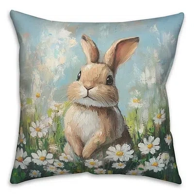 Kirkland's Painted Floral Bunny Pillow In Multi