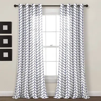 Kirkland's Panel Curtain Set In White