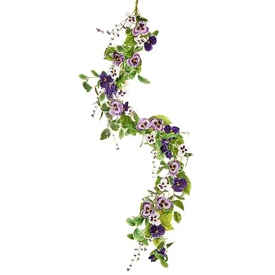 Kirkland's Pansy Floral Garland In Multi