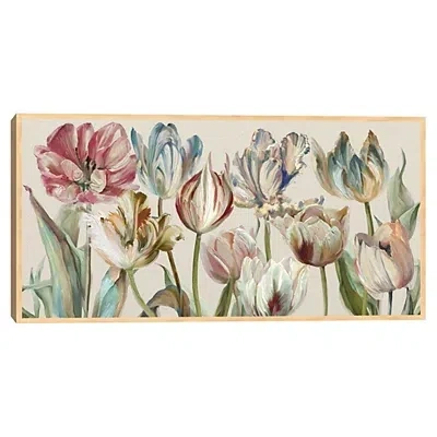 Kirkland's Parrot Tulips Framed Canvas Art Print In Multi