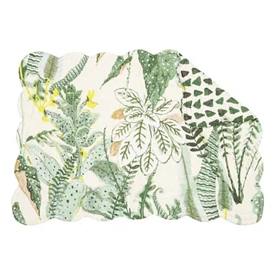 Kirkland's Parson Tropical Leaves Placemats In Green