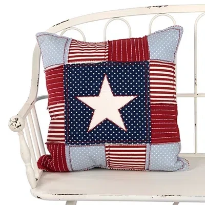Kirkland's Patchwork Star Patriotic Pillow In White