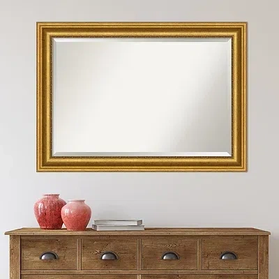 Kirkland's Patina Scalloped Frame Beveled Mirror In Gold