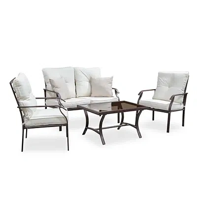 Kirkland's Patio Furniture Set In Brown