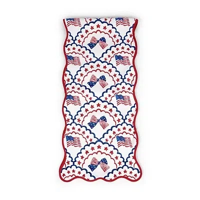 Kirkland's Patriotic Bow Table Runner In Blue