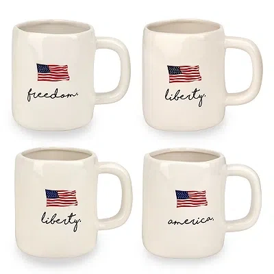 Kirkland's Patriotic Sentiment Mugs In White