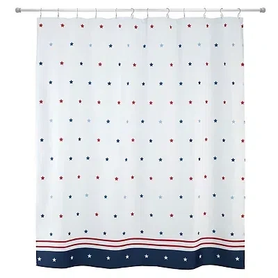 Kirkland's Patriotic Stars Shower Curtain In Multi