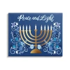Kirkland's Peace And Light Menorah Canvas Art Print In White