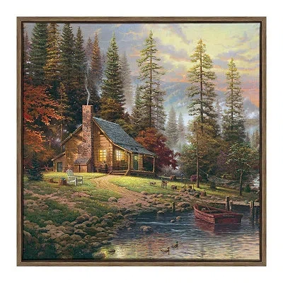 Kirkland's Peaceful Retreat Framed Canvas Art Print In Multi
