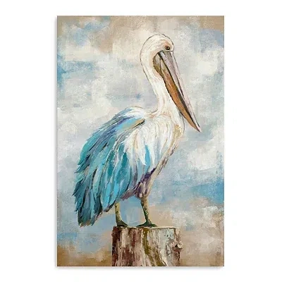 Kirkland's Pelican Perch Canvas Art Print In Multi