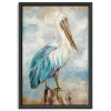 Kirkland's Pelican Perch Framed Canvas Art Print In Multi