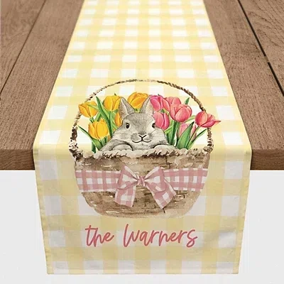 Kirkland's Personalized Easter Basket Table Runner In Multi