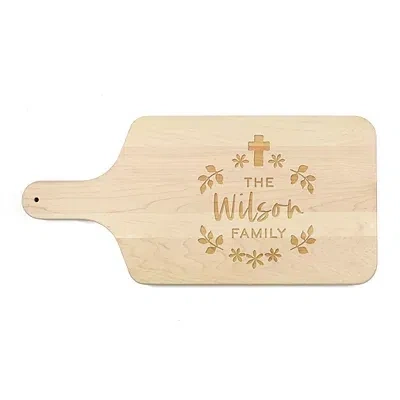 Kirkland's Personalized Easter Cross Maple Serving Board In Pink