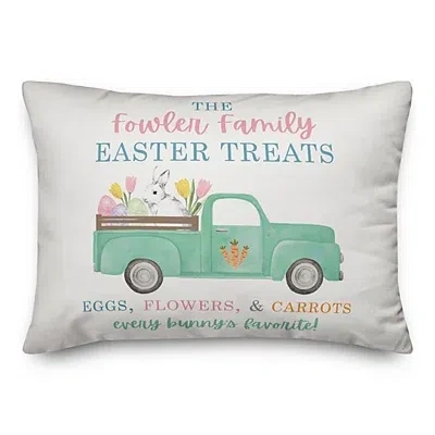 Kirkland's Personalized Easter Treats Truck Pillow In Multi