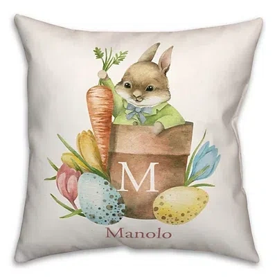 Kirkland's Personalized Garden Bunny Pillow In Multi