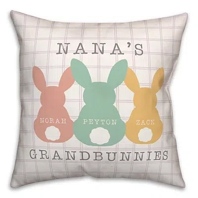 Kirkland's Personalized Grandbunnies Indoor/outdoor Pillow In Multi