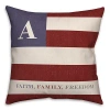 Kirkland's Personalized Monogram Flag Pillow In Multi