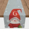 Kirkland's Personalized Monogram Snowman Table Runner In Multi