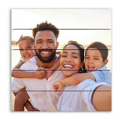 Kirkland's Personalized Photo Horizontal Wood Pallet Wall Art In White