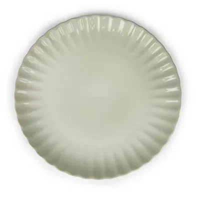 Kirkland's Petal Ceramic Dinner Plate In Green