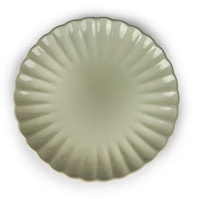 Kirkland's Petal Ceramic Salad Plate In Green