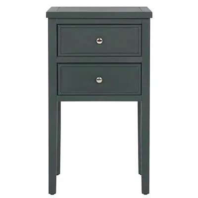 Kirkland's Pine Mirsade Traditional Accent Table In Blue