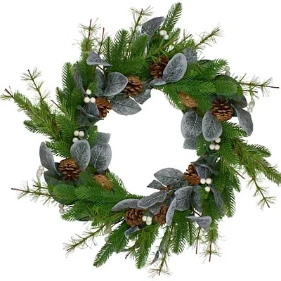 Kirkland's Pinecones And White Berries Wreath In Multi