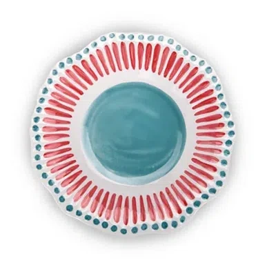 Kirkland's Pink Dotted Melamine Salad Plate In Multi