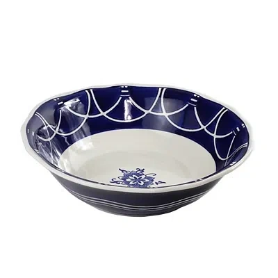 Kirkland's Pip Vintage Blue Floral Serving Bowl