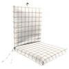 Kirkland's Plaid Outdoor Chair Cushion In White