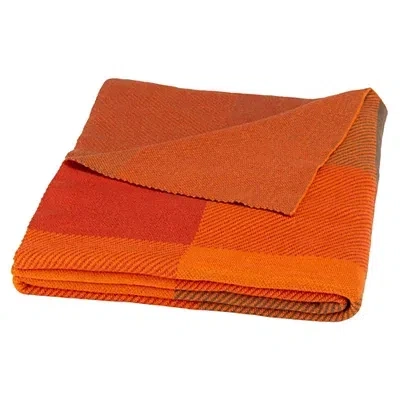 Kirkland's Plaid Throw In Orange
