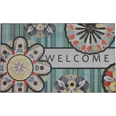 Kirkland's Playful Medallion Welcome Doormat In Multi