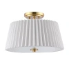Kirkland's Pleated Shade Flush Mount Light In Multi