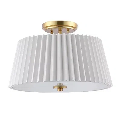 Kirkland's Pleated Shade Flush Mount Light In Multi