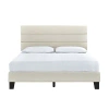 Kirkland's Plush Linen Queen Platform Bed In White