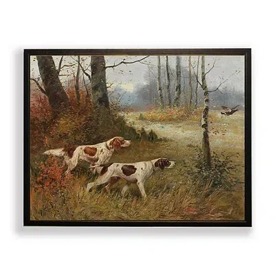 Kirkland's Pointer Dogs Framed Art Print In Multi