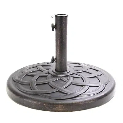 Kirkland's Polystone Umbrella Base In Brown
