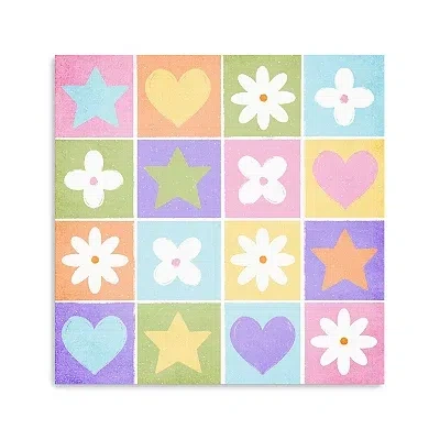 Kirkland's Pops Of Flowers And Hearts Canvas Art Print In Multi