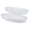 Kirkland's Porcelain Chip & Dip Bowls In White