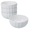 Kirkland's Porcelain Petal Cereal Bowls In White