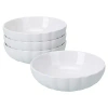 Kirkland's Porcelain Petal Dinner Bowls In White