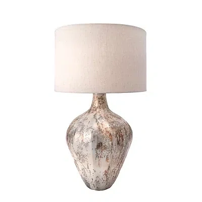 Kirkland's Porcini Mottled Glass Table Lamp In Brown