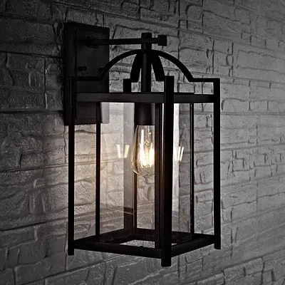 Kirkland's Portar Outdoor Wall Sconce In Black