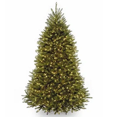 Kirkland's Pre-lit Dunhill Fir Hinged Christmas Tree In Green