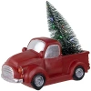 Kirkland's Pre-lit Vintage Red Tree Truck Figurine In Multi