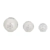Kirkland's Prelit Snowflake Glass Globes In White
