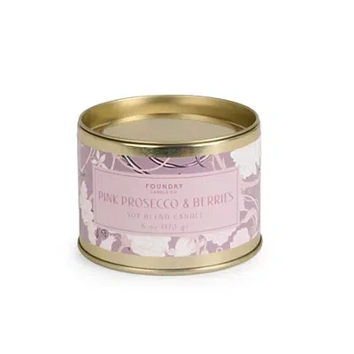 Kirkland's Prosecco & Berries Tin Jar Candle In Purple