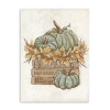 Kirkland's Pumpkin Book Stack Canvas Art Print In Multi