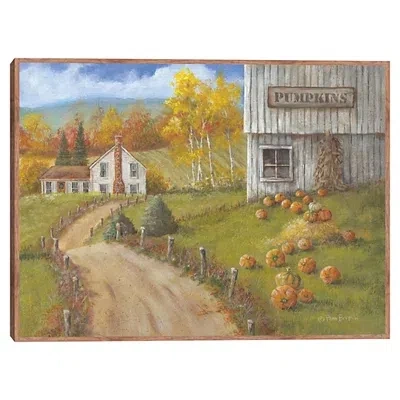 Kirkland's Pumpkin Farm Framed Canvas Art Print In Multi