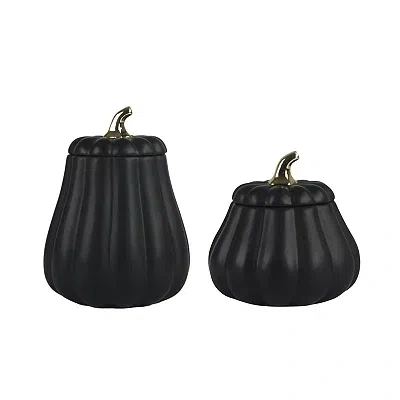 Kirkland's Pumpkin Gourd Canisters In Multi
